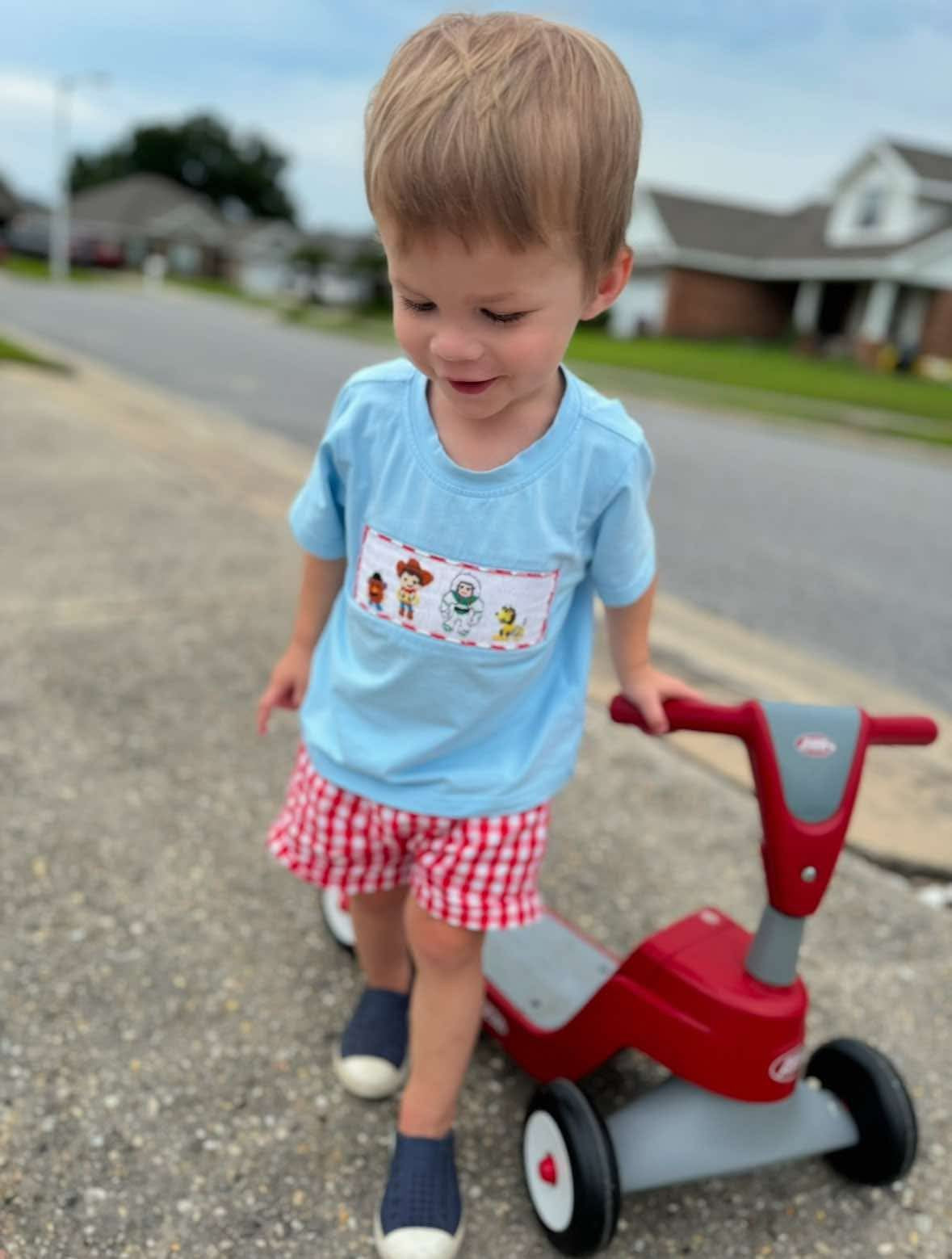 Toy Story Smocked Boy Short Set PO58