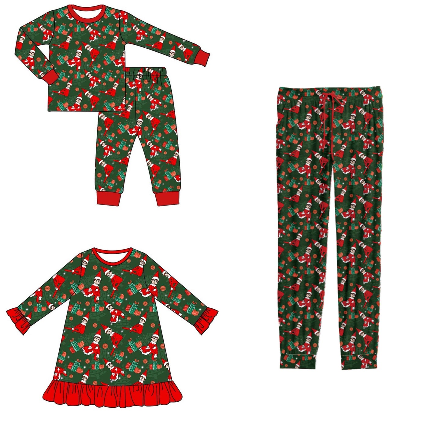 Elf Shelf Christmas Pajamas - ETA early November