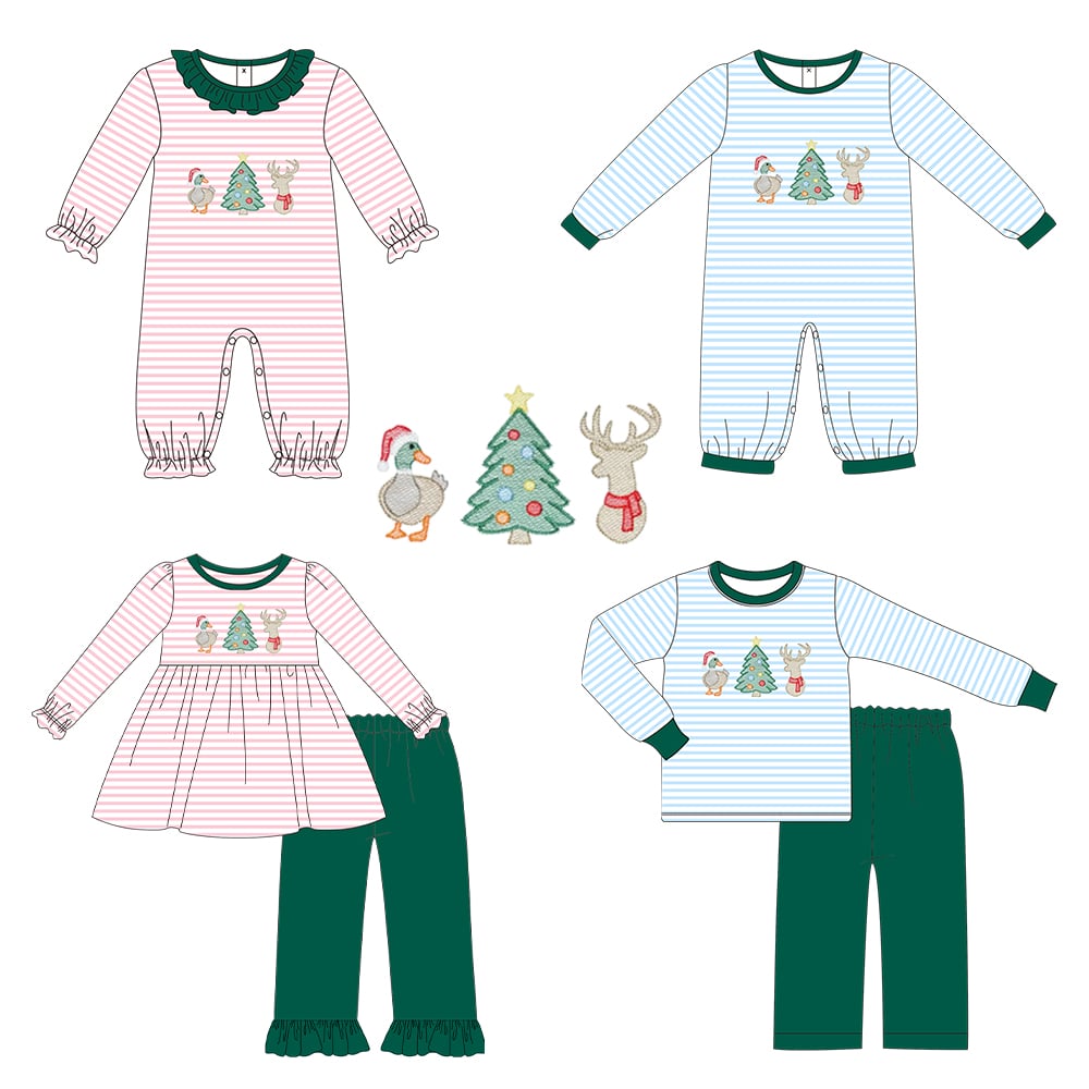 Hunting Christmas Trio Embroidered Collection - ETA late November