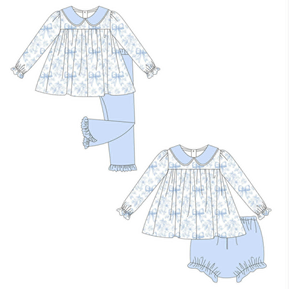 Blue Bow Toile Collection - ETA late February