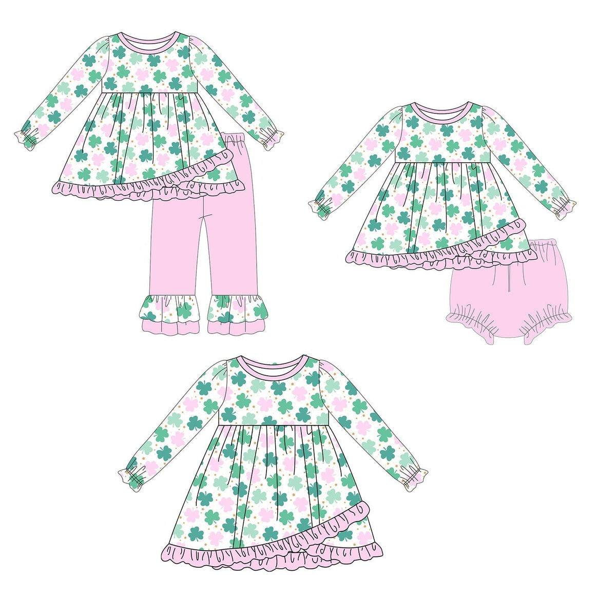 Pink and Green Shamrock Collection - ETA late January