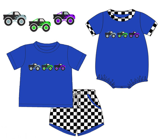 Monster Truck Trio Embroidered Collection - ETA mid June