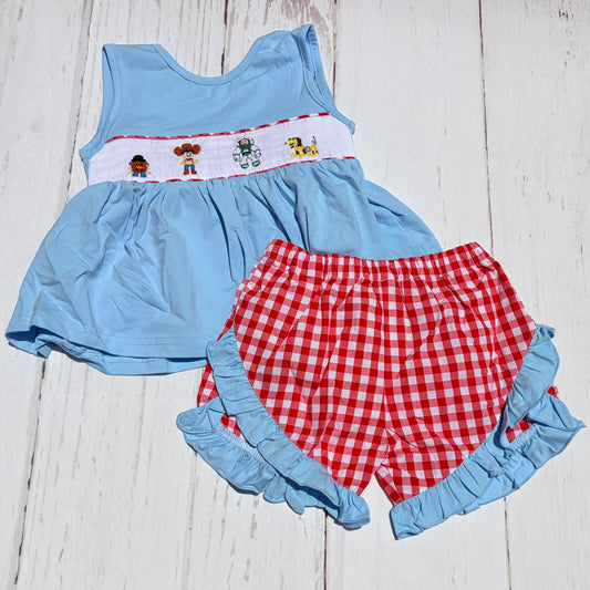 Toy Story Smocked Girl Short Set PO58