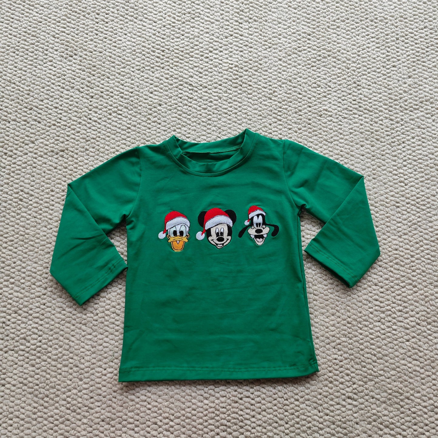 Christmas Characters Appliqué Boy Shirt