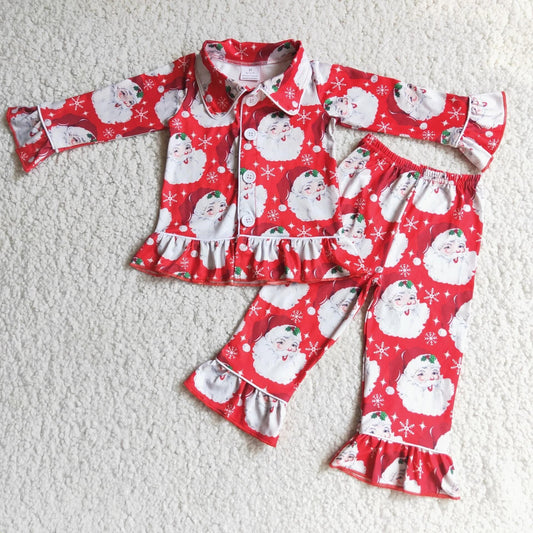 Santa Red Girl Pajamas