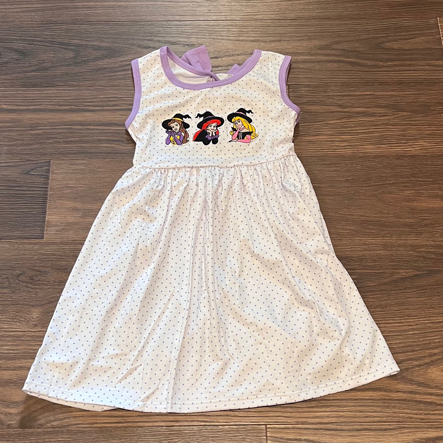 Princess Halloween Appliqué Bow Back Dress