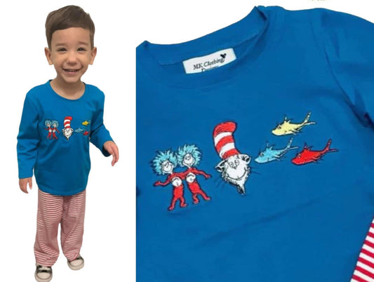 Seuss Trio Appliqué Boy Set