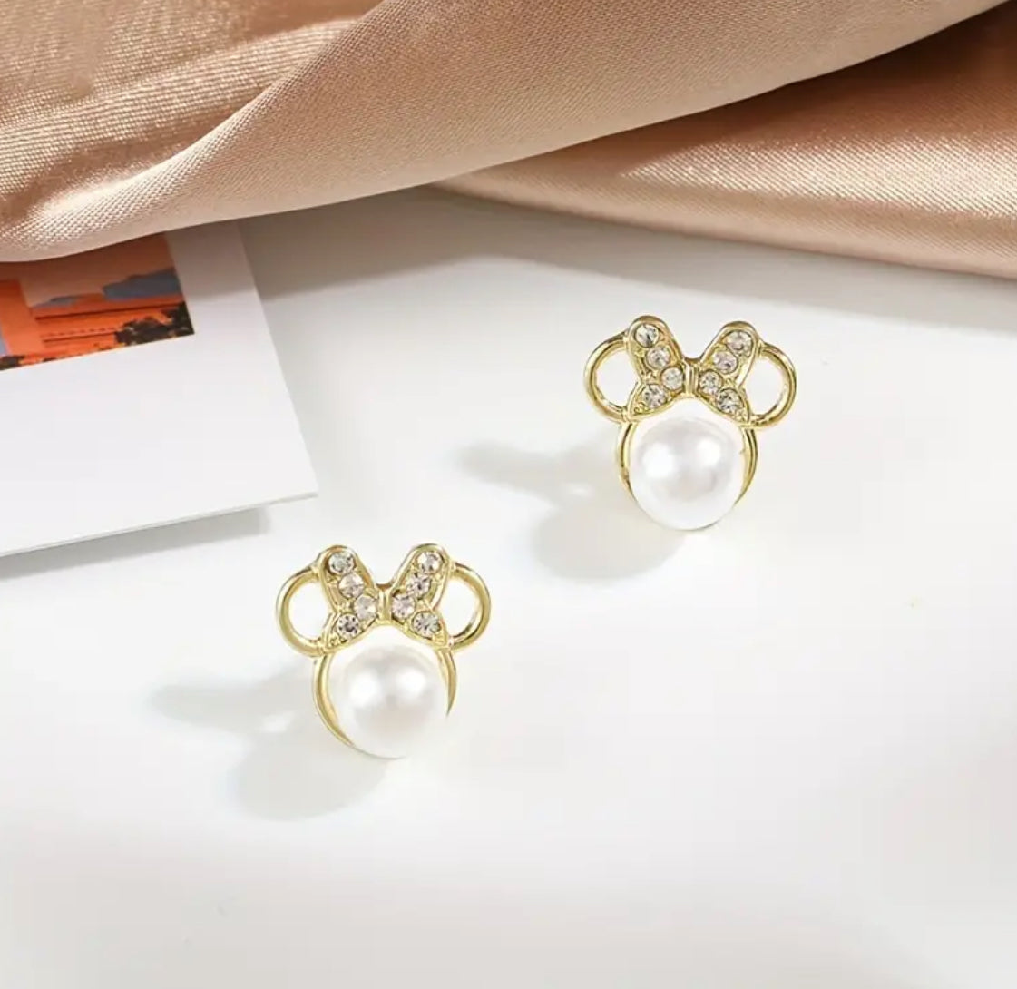 Mouse Pearl Earrings