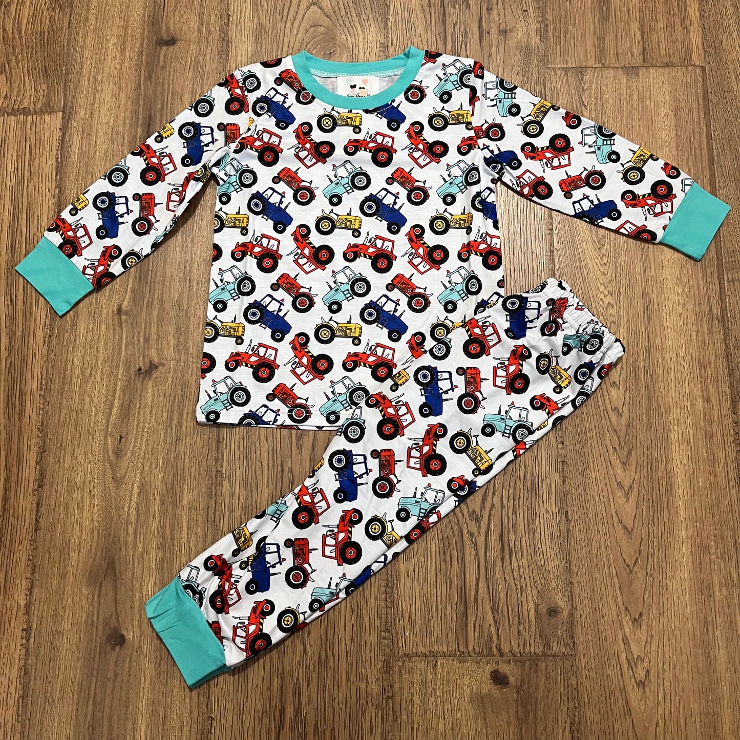 Colorful Tractors Pajamas