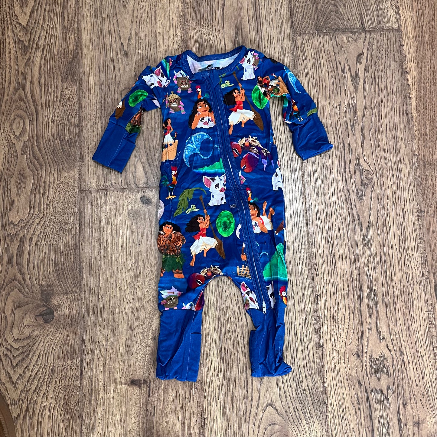 Moana Bamboo Zippered Pajamas