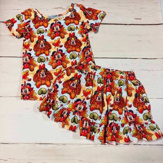 Character Thanksgiving Skort Set