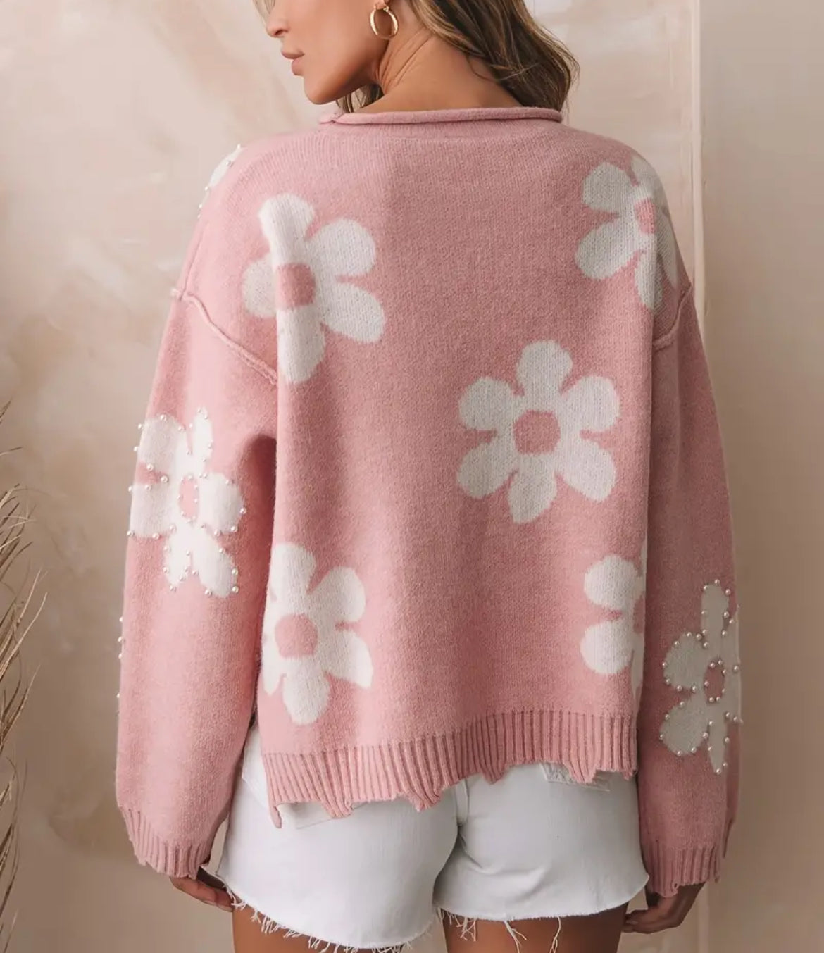 Pearl Flower Sweater