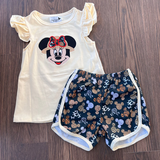 Animal Kingdom Appliqué Girl Set