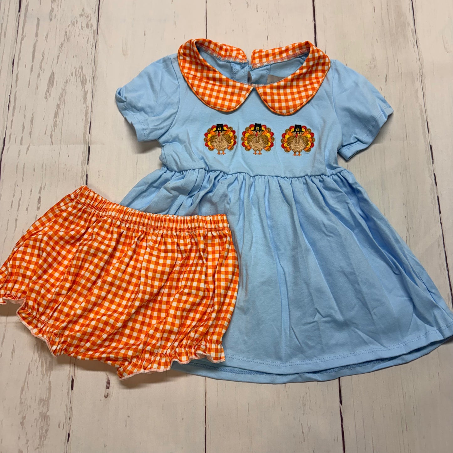 Turkey Embroidered Bloomer Set