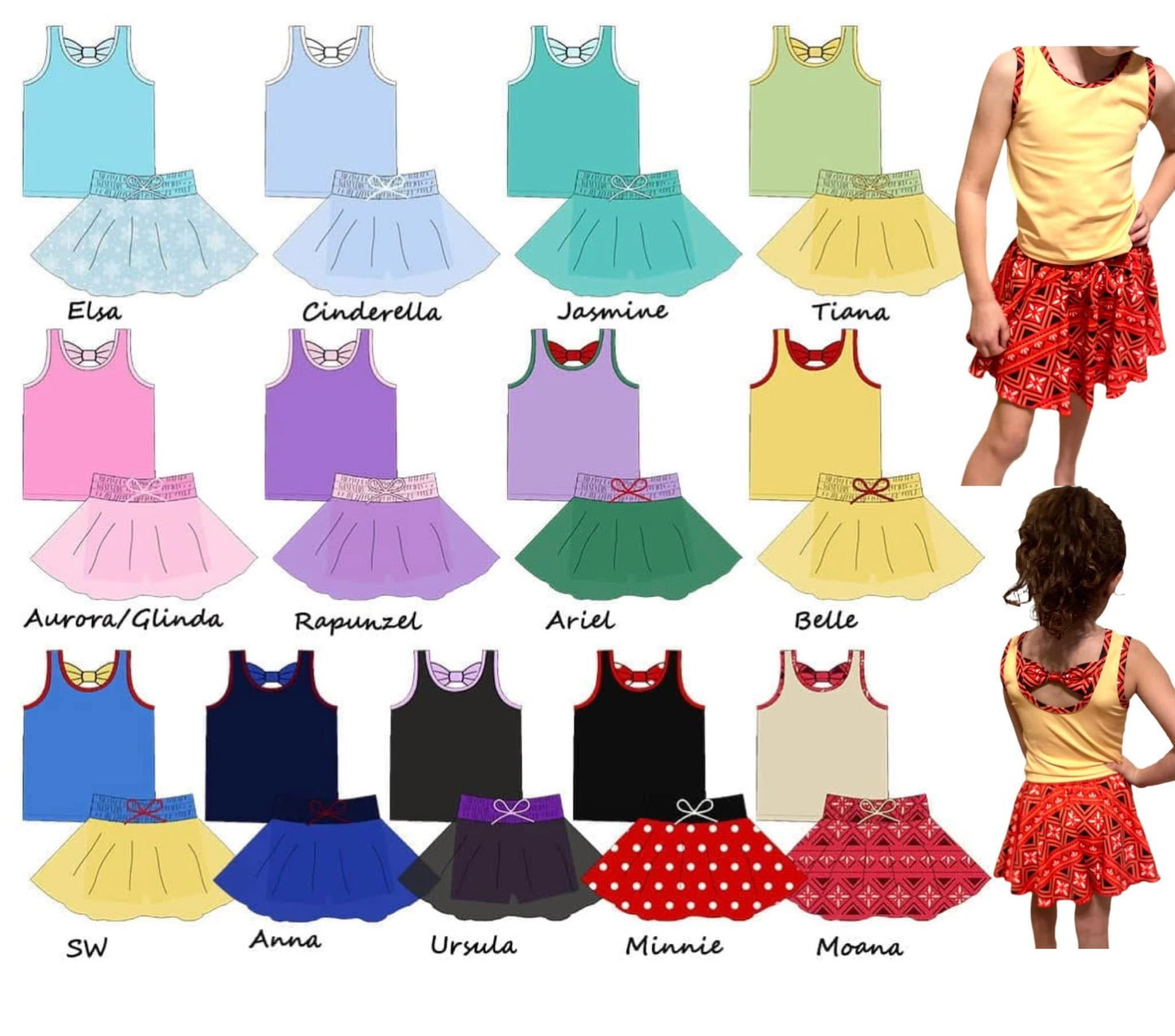 Character Skort Sets