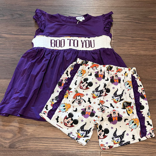Boo To You Smocked Girl Set PO54