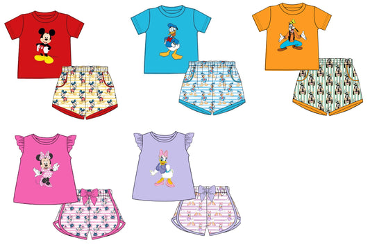 Character Appliqué Short Sets - ETA late August