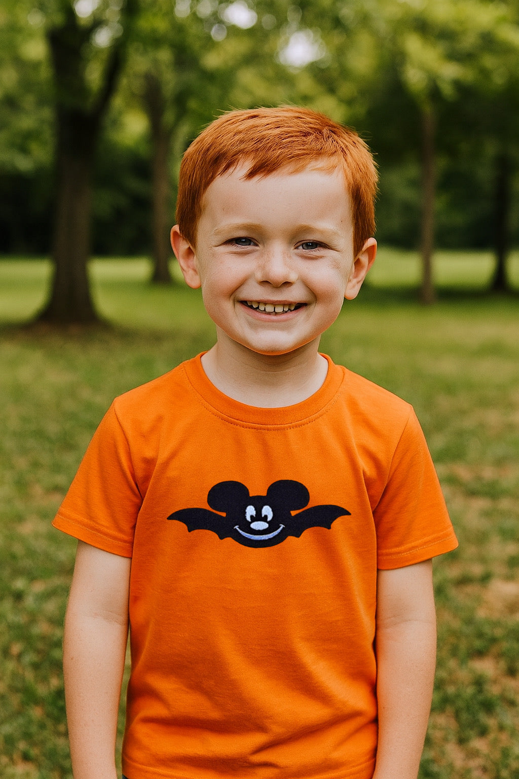 Bat Mouse Appliqué Boy Shirt