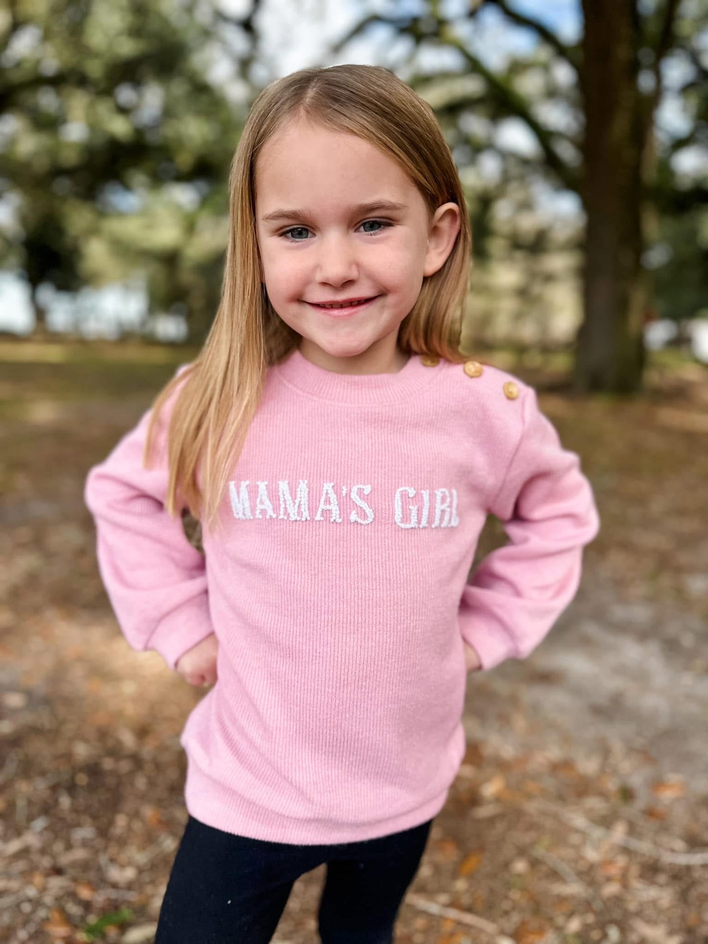 Mama's Girl French Knot Sweater PO49