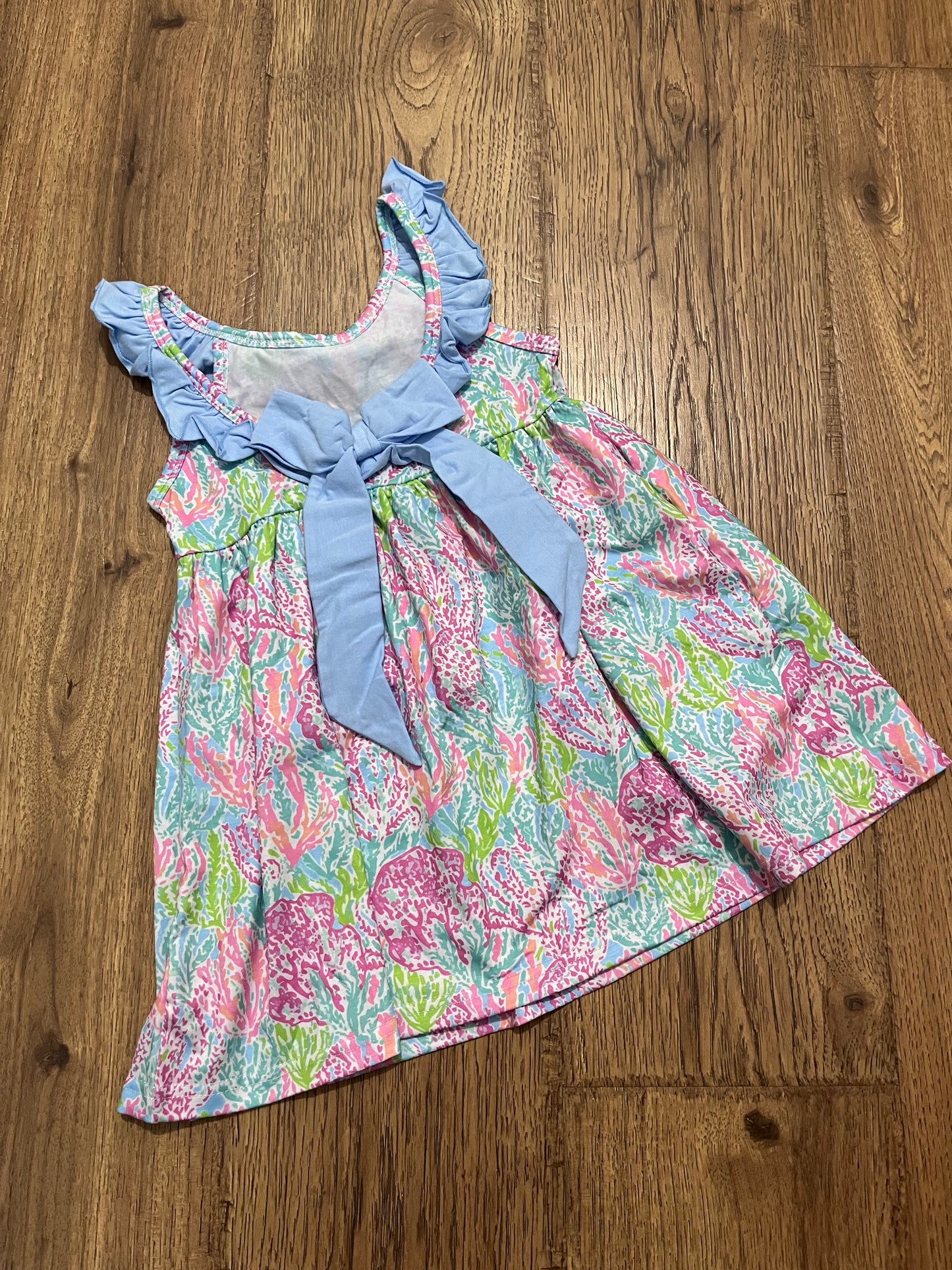 Tropical Lilly Bow Back Dress