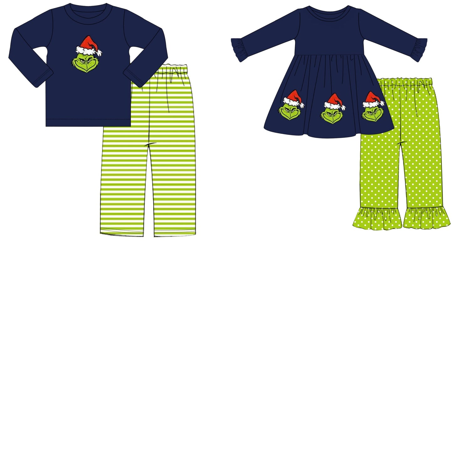 Grinchy Appliqué Sets PERSONALIZED - ETA mid September