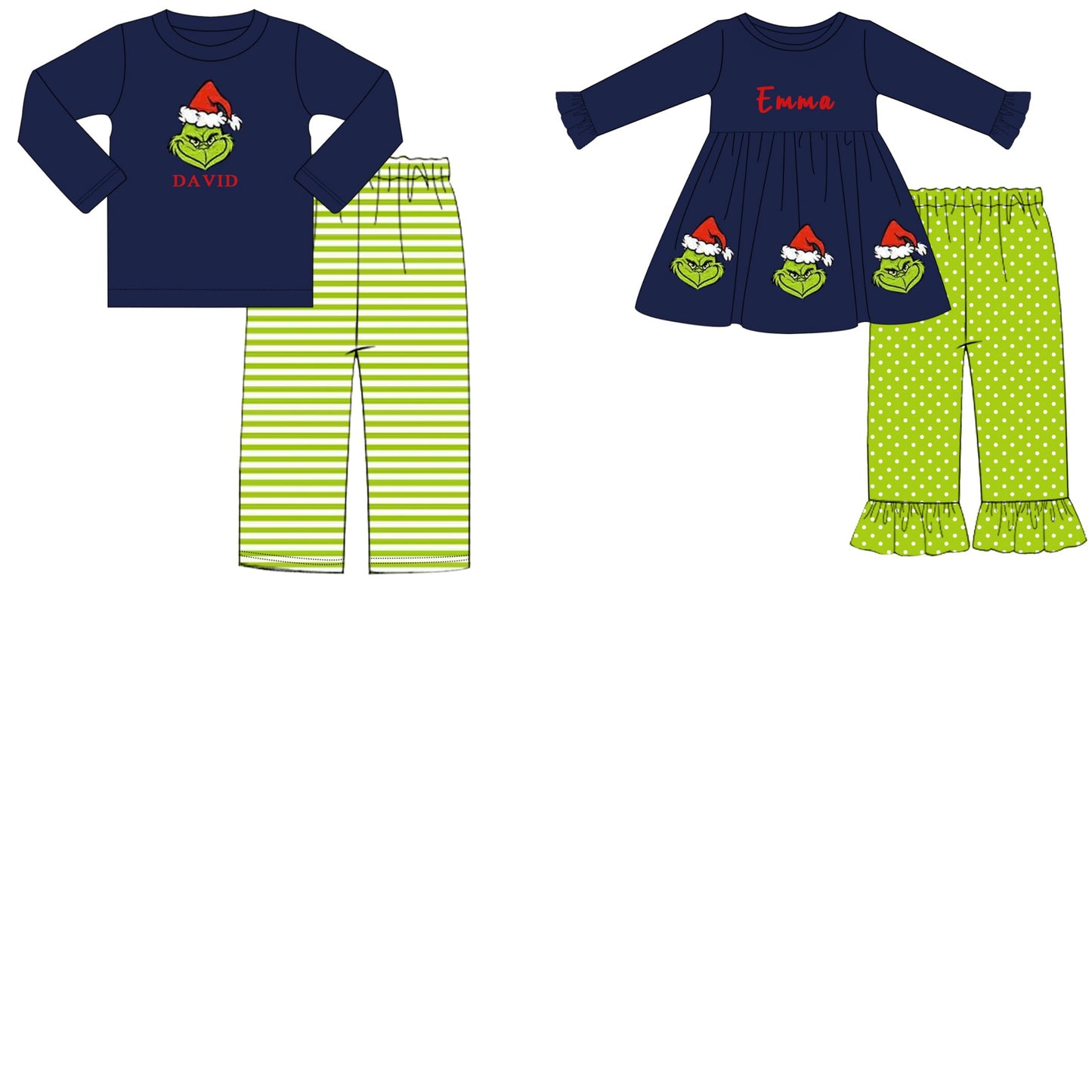Grinchy Appliqué Sets - ETA mid September