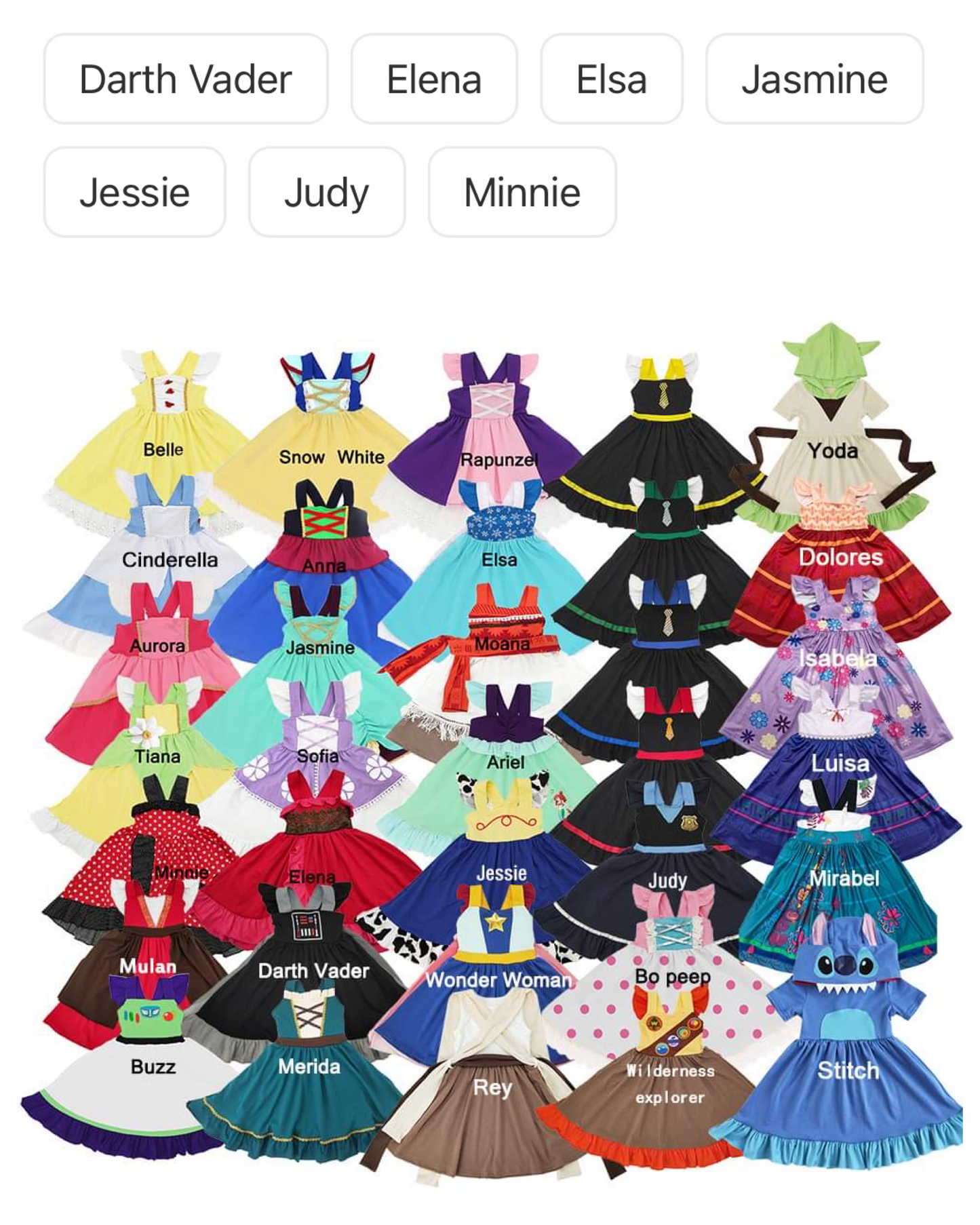 Character Dresses Collection 2 - ETA early August