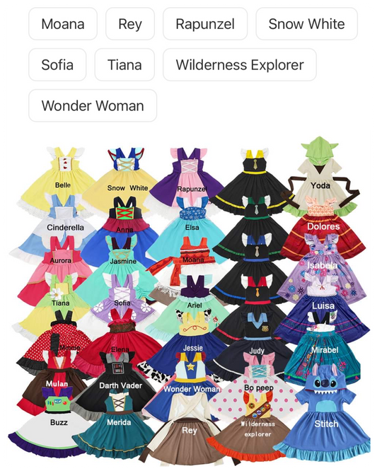 Character Dresses Collection 3 - ETA early August