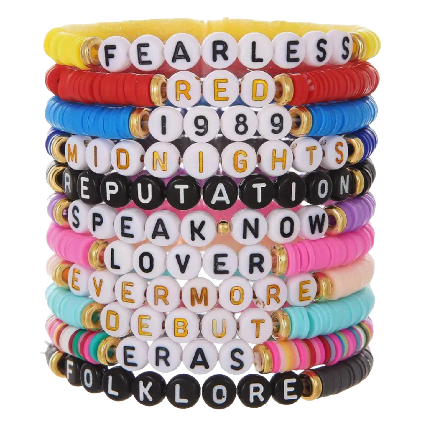 Swiftie Stacked Bracelets