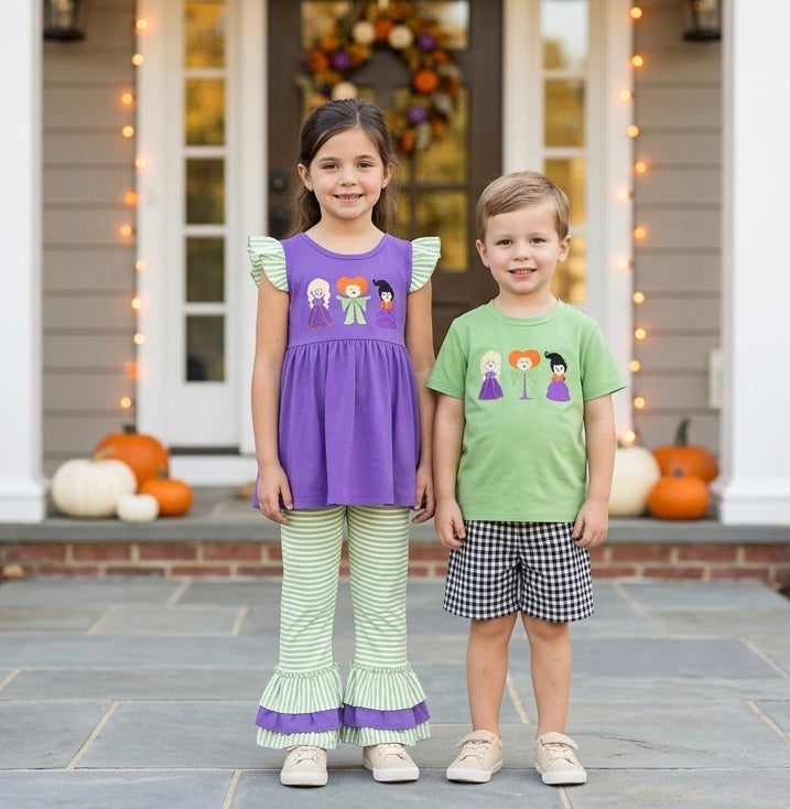 Hocus Pocus Appliqué Girl Set