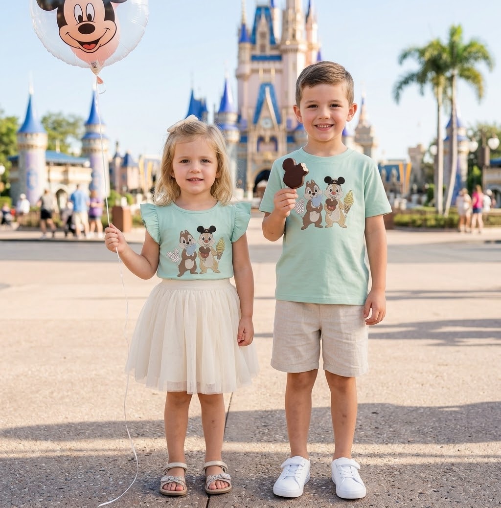 Chip & Dale Park Snacks Embroidered Shirts - WS_09062026