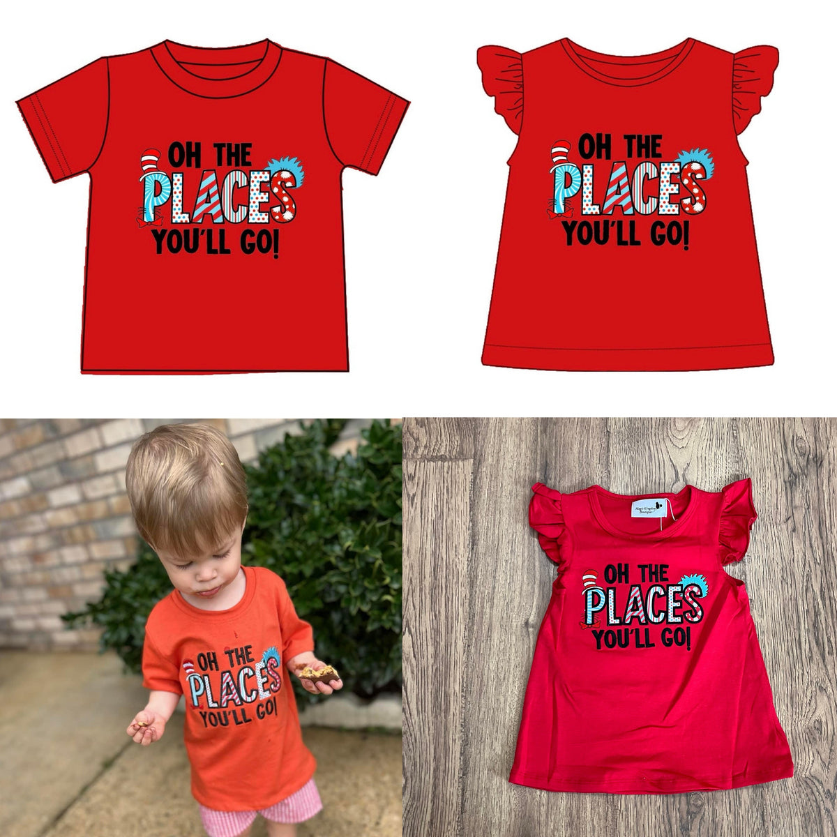 Places You’ll Go Embroidered Shirts - ETA late November