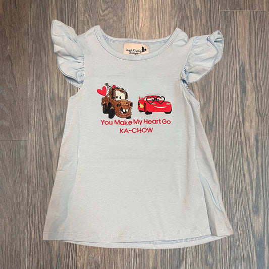 McQueen Valentines Appliqué Girl Shirt