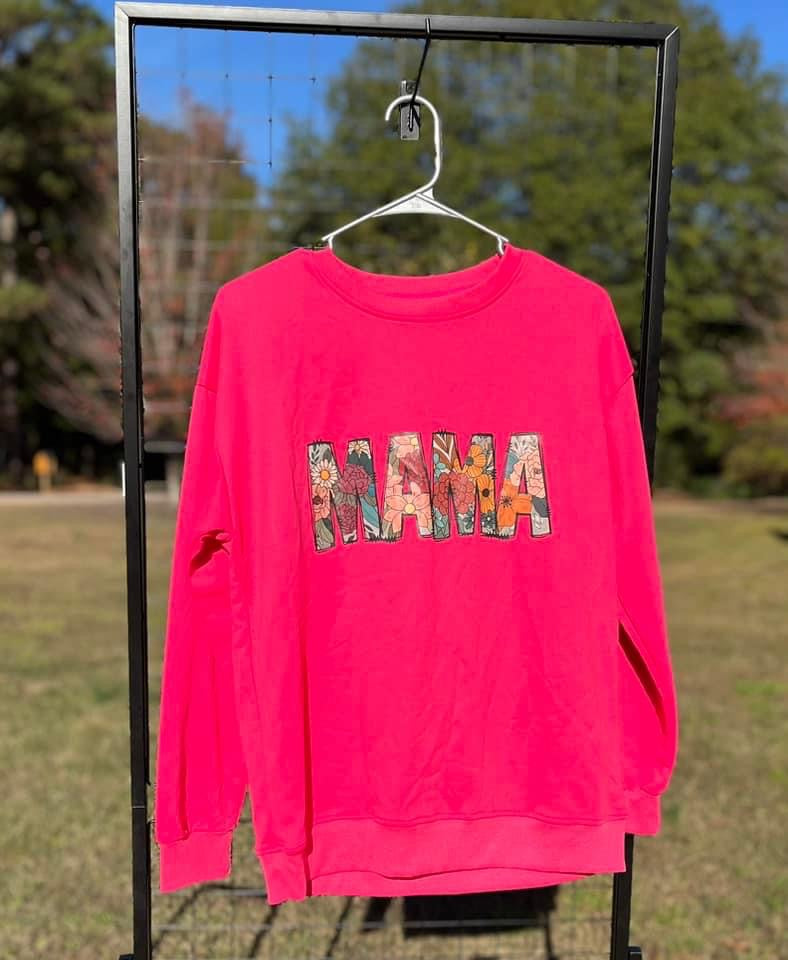 Mama Printed Hot Pink Shirt