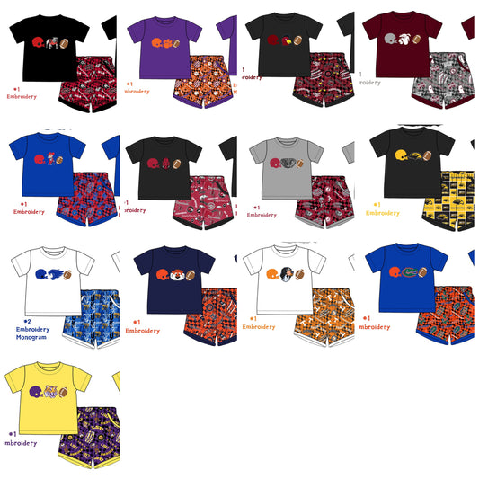 Collegiate Embroidered Boy Sets (no personalization) - ETA early July