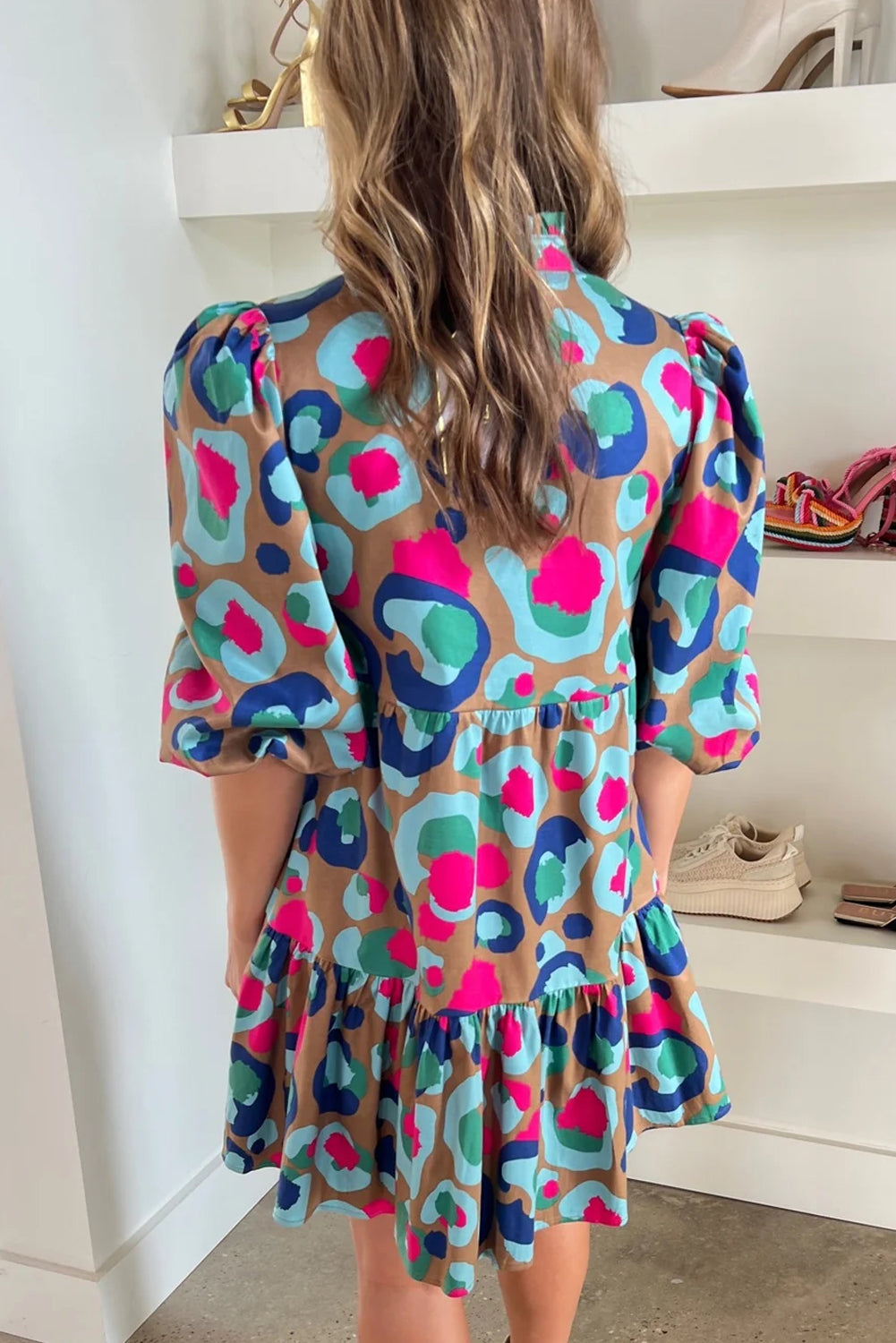 Colorful Leopard Dress