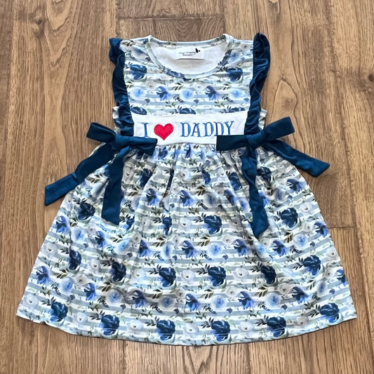 I ❤️ Daddy Appliqué Dress