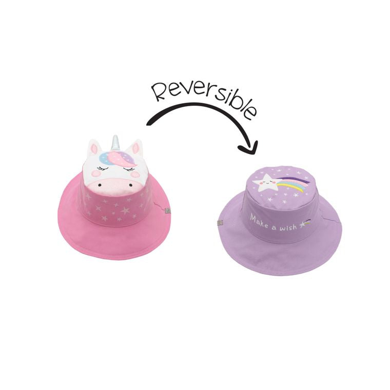 FlapJackKids Sun Hat - Unicorn/Star