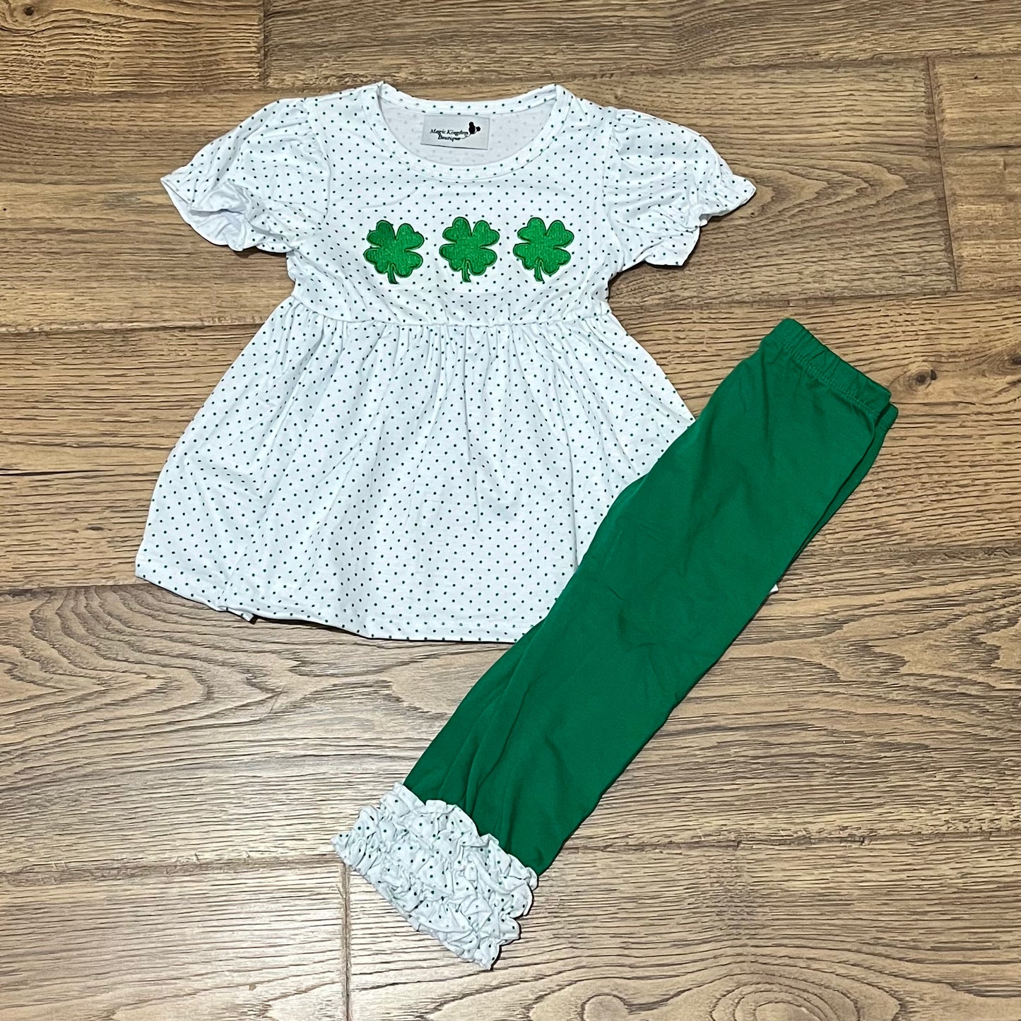 St Patrick's Appliqué Girl Set