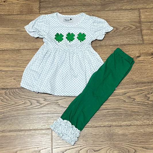 St Patrick's Appliqué Girl Set