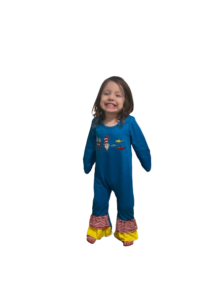 Seuss Trio Appliqué Romper