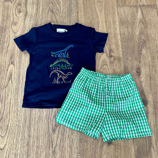 Dinosaur Appliqué Boy Set