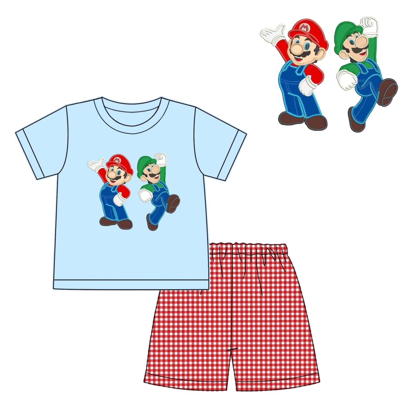 Super Mario Appliqué Short Set - ETA mid November